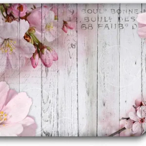 Papier Peint Trompe-l'œil Fleurs
