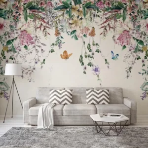 Papier Peint Vigne Aquarelle
