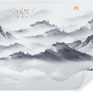 Papier Peint Panoramique Montagnes