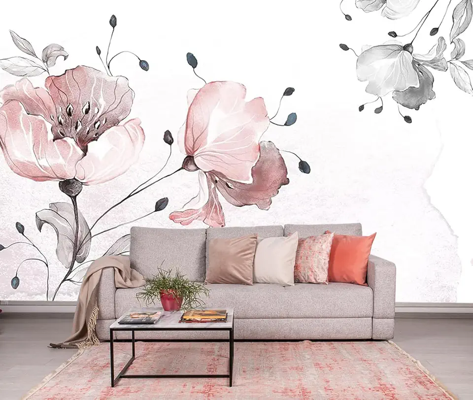 Papier Peint Tropical Rose