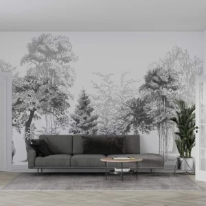 Papier Peint Jungle Noir Bl.